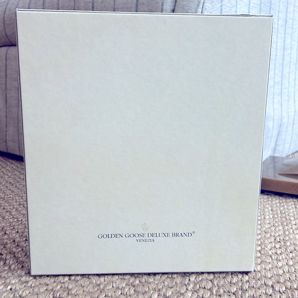 Golden Goose empty shoe box and dust bag